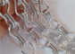 Zilveren aluminium ketting vliegengordijnen gaasscherm voor binnen- en buitenontwerp